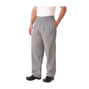 Pantalón Chef Works Baggy Basic Pie Poule Unisex Gris