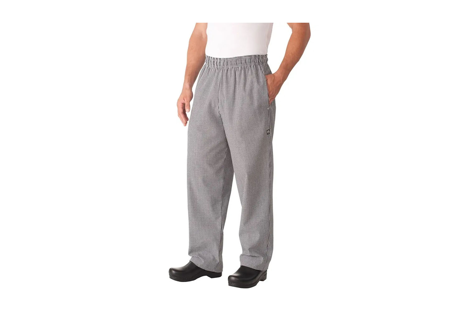Pantalón Chef Works Baggy Basic Pie Poule Unisex Gris