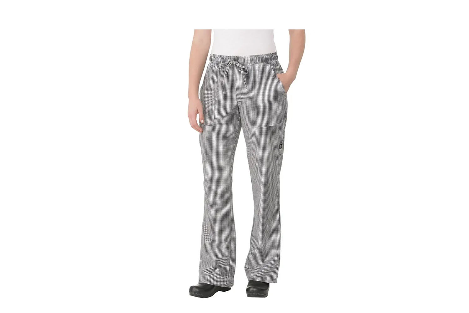 Pantalón Chef Works Baggy Pie Poule Mujer Gris
