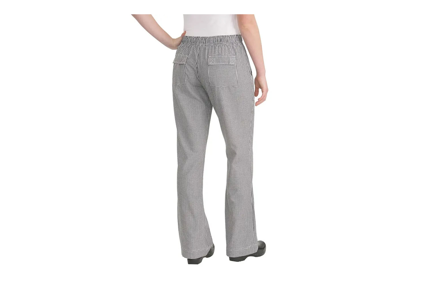 Pantalón Chef Works Baggy Pie Poule Mujer Gris - Imagen 3